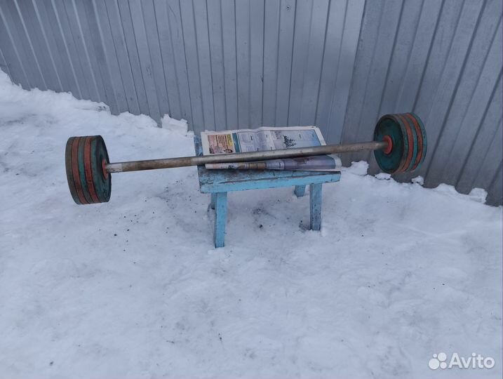 Штанга с блинами