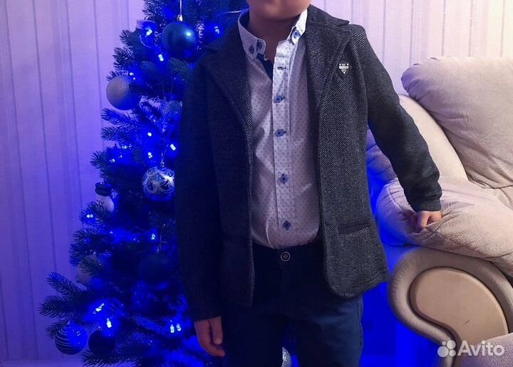 Пиджак для мальчика рост 122