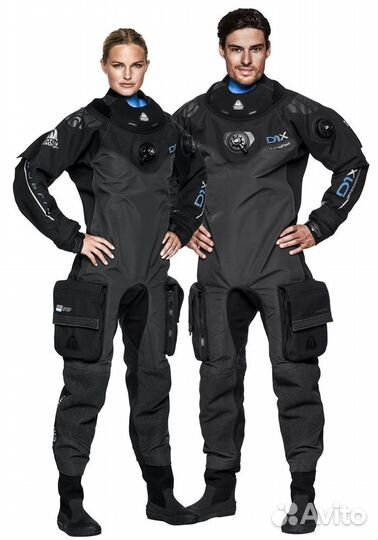 Сухой гидрокостюм для дайвинга D1x Hybrid Men