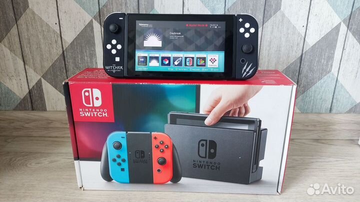 Nintendo Switch rev1 (прошитая, 128gb)