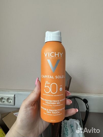 Солнцезащитный спрей vichy spf 50