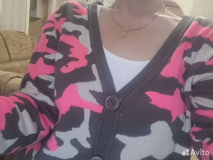 Кардиган удлинённый