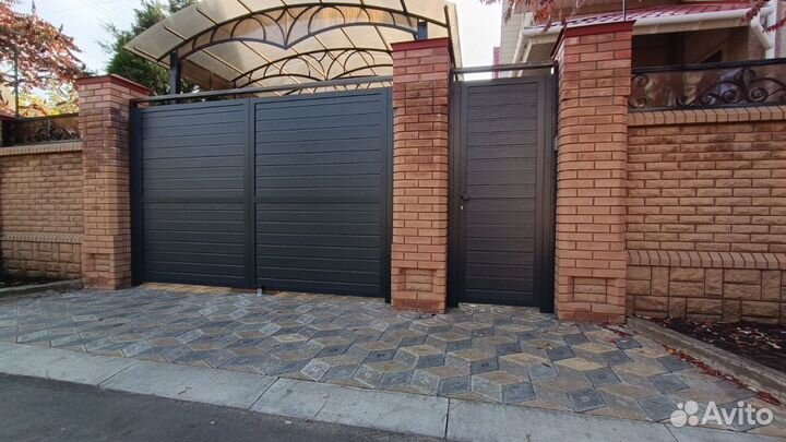 Откатные ворота с электроприводом
