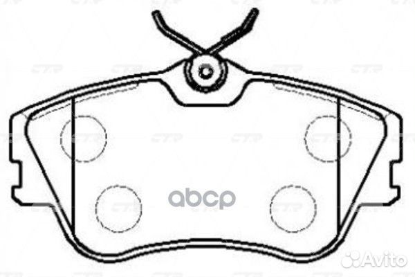 Колодки торм. (старый арт. ckvw-18) volkswagen