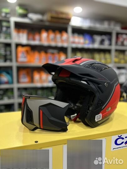 Шлем MT streetfighter twin C5 matt red