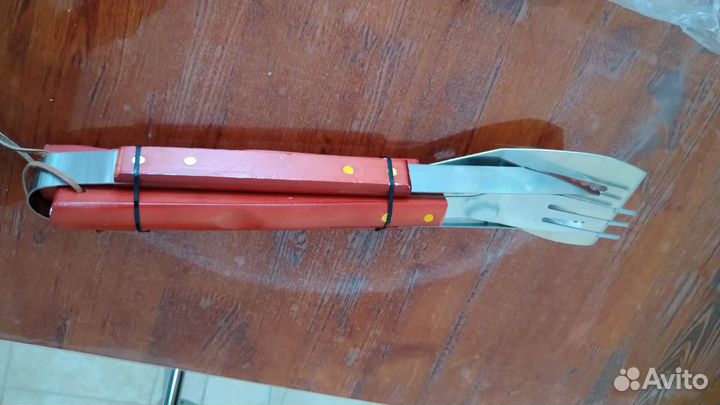 Набор мангала гриля барбекю.щипцы лопатка вилка