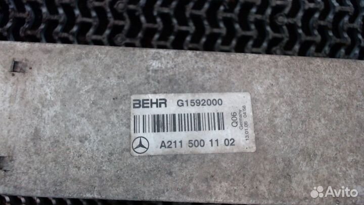 Радиатор интеркулера Mercedes E W211, 2006