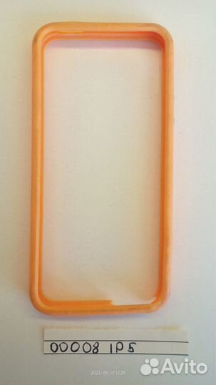 Бампер iPhone 5/5S пластик+тпу 00008