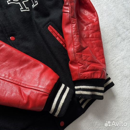 Мужская куртка бомбер кожа Lion Heart