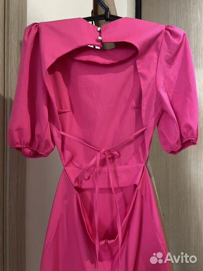 Платье женское розовое