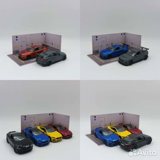 Масштабные модели 1:35-1:36 Kinsmart Audi BMW M-b