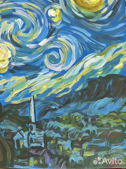 Картина акрилом на холсте