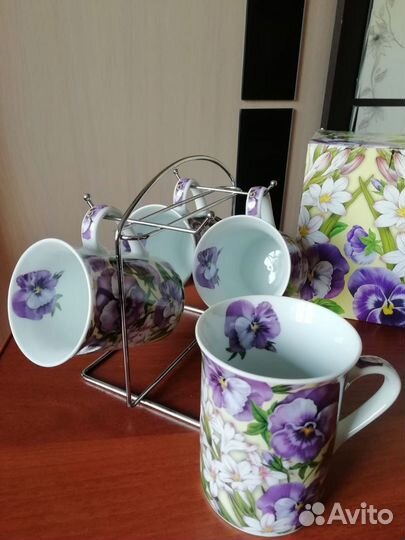 Набор из 4 чашек, фарфор