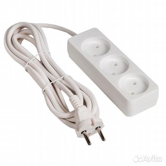 Удлинитель бытовой тм Союз 2200 Вт 3 гнезда пвс 3м