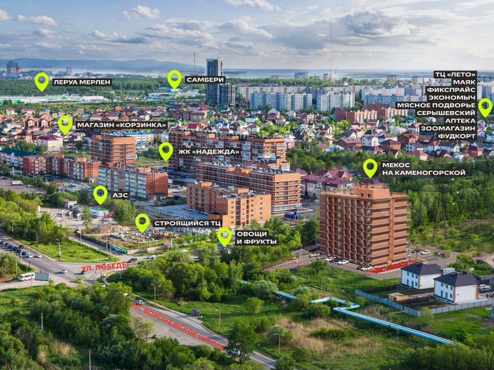 1-к. квартира, 70,1 м², 5/8 эт.