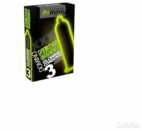 Светящиеся презервативы Domino Neon Green