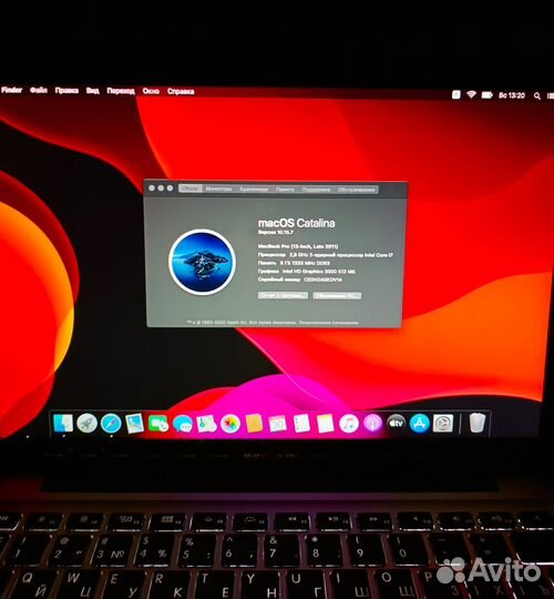 Кастомный Macbook pro 13 2011 i7/8gb/SSD480gb