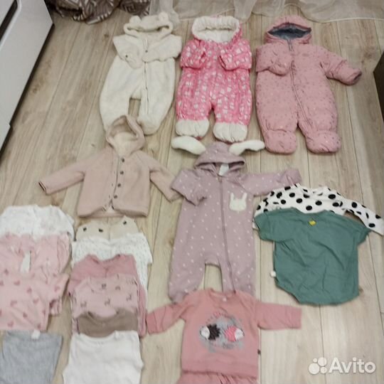 Детские вещи пакетом 68 74 на девочку