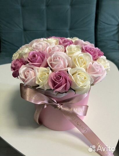 Букет из мыльных роз