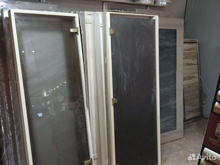 Двери стеклянные 1800*700;1700*700для Бани и Сауны