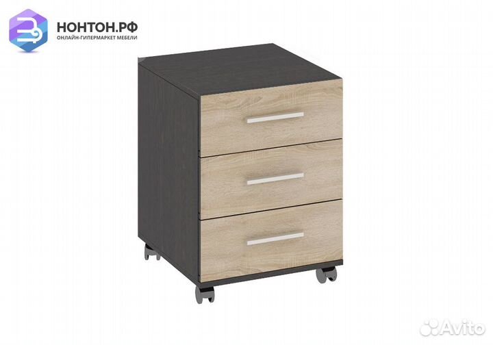 Тумба выкатная Успех-2 венге цаво / дуб сонома