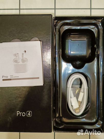 Беспроводные наушники Tws Pro 4 чёрные