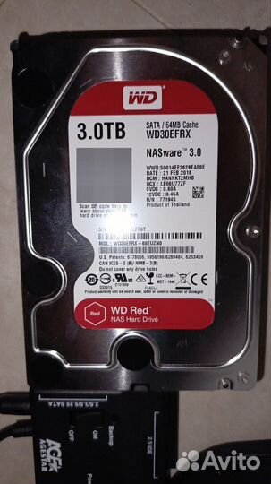 Жесткий диск HDD WD Red 3 Tb