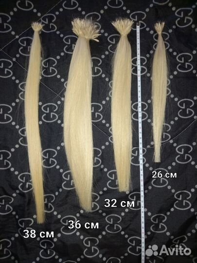 Волосы для наращивания натуральные блонд бу