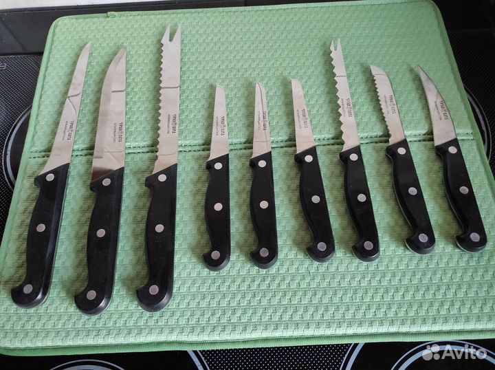 Набор ножей 9 пр. Боярских на подставке Труд Вача