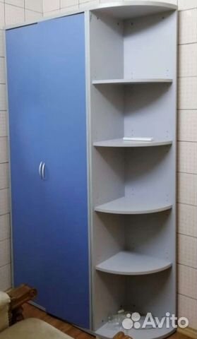 Полки-стеллаж со шкафом и навесным+барная стойка