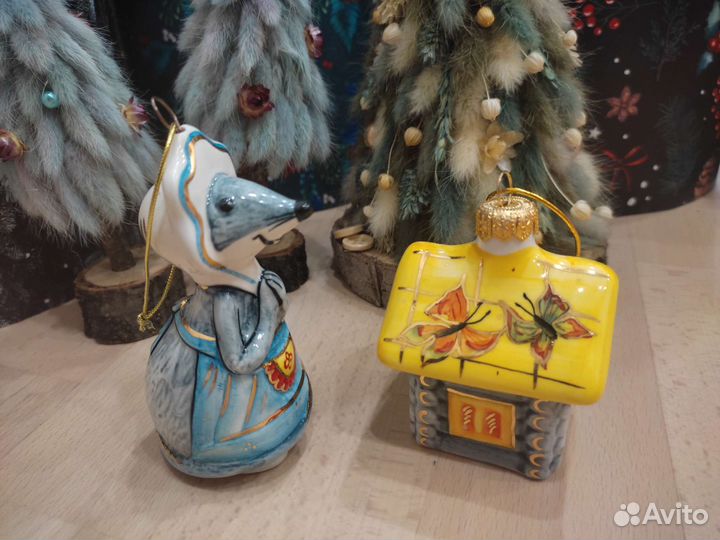 Лефортовский фарфор ёлочные игрушки