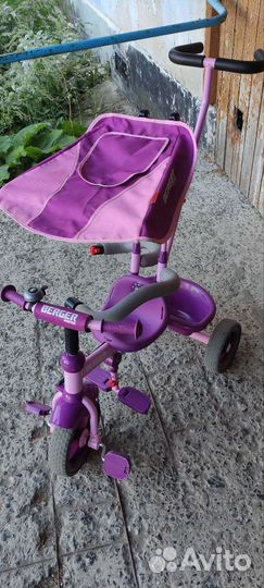 Детский велосипед с ручкой бу