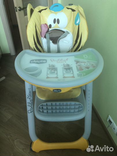 Стульчик для кормления chicco polly 2 start