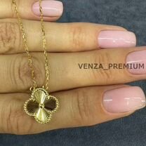 Подвеска золотая Van Cleef Vintage Alhambra