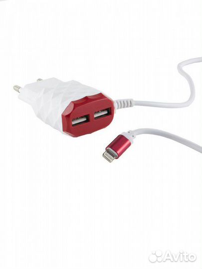 Зарядное устройство Red Line Apple Lightning 2.1a