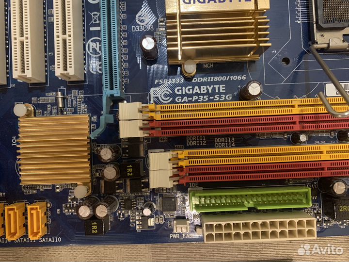 Материнская плата 775 gigabyte