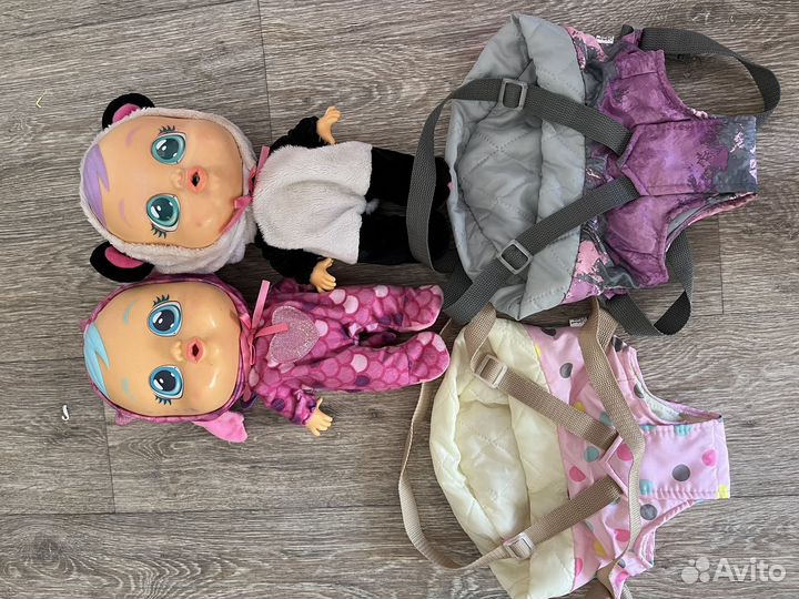 Cry babies кукла с кроваткой