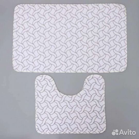 Набор ковриков для ванной и туалета «Винель»