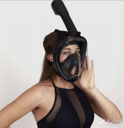 Маска для подводного плавания с трубкой