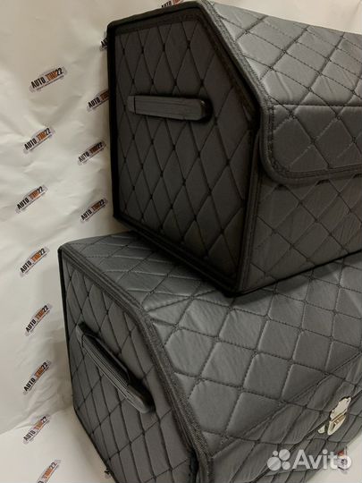 Органайзер в багажник, из кожи с замком