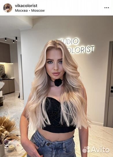 Окрашивание волос модель