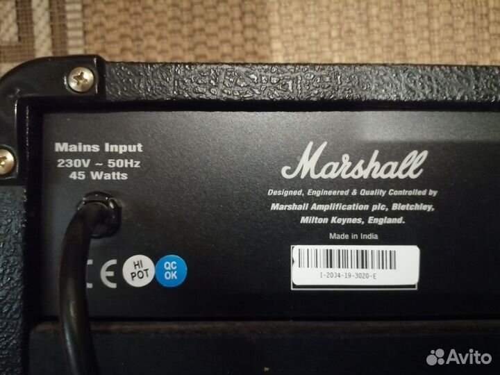 Гитарный комбоусилитель marshall mg15dfx