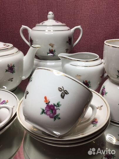 Сервиз чайный Дфз Вербилки 1950 годы