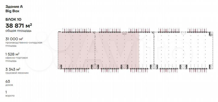 Помещение свободного назначения в продажу,38871 м²