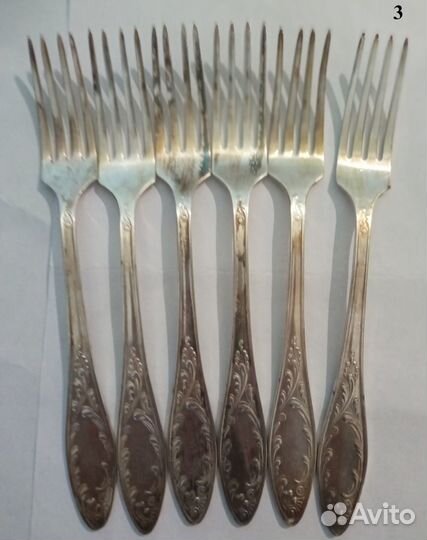 Мельхиоровые столовые приборы СССР