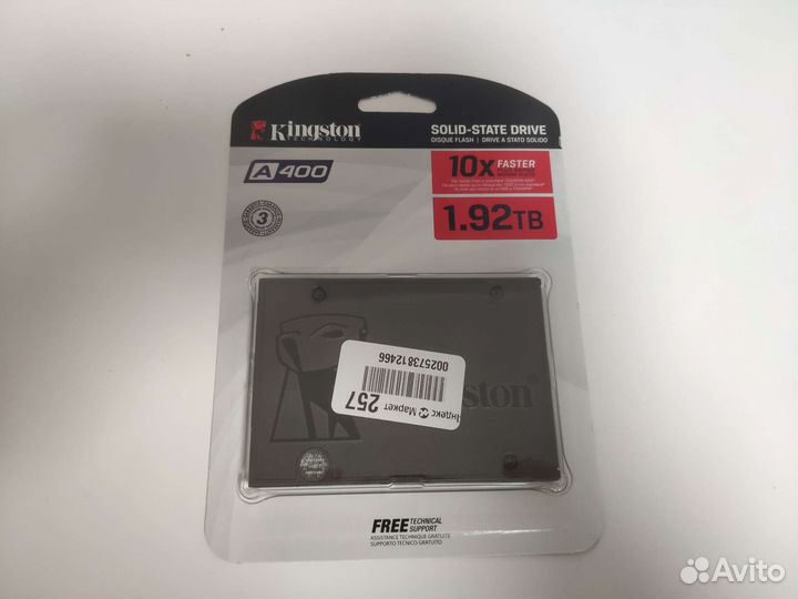 Новый SSD Kingston A400 2Tb
