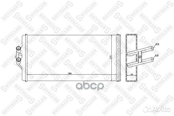 10-35232-SX радиатор печки MB MK/SK 1035232SX