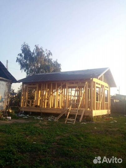 Каркасные дома, бани,беседки