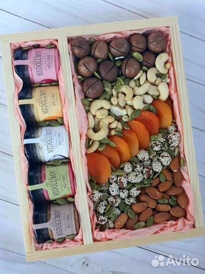 Съедобные букеты. Корзина с сухофруктами