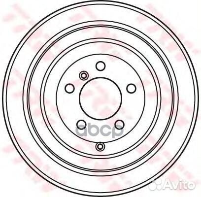 Диск тормозной задн land rover: range rover III